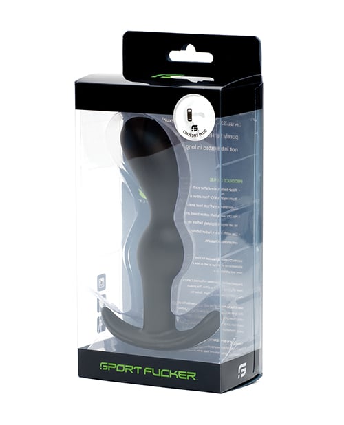 Sport Fucker - Crossfit Silicone Prostate Massager (Black) - Black