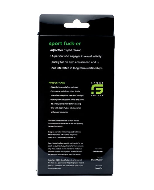 Sport Fucker - Crossfit Silicone Prostate Massager (Black) - Black