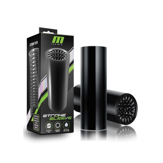 Blush Novelties - M for Men Sarung Melancap Bertekstur (Hitam)