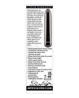 Evolved - Real Simple Rechargeable Bullet Vibrator (Black Chrome) - Metallic