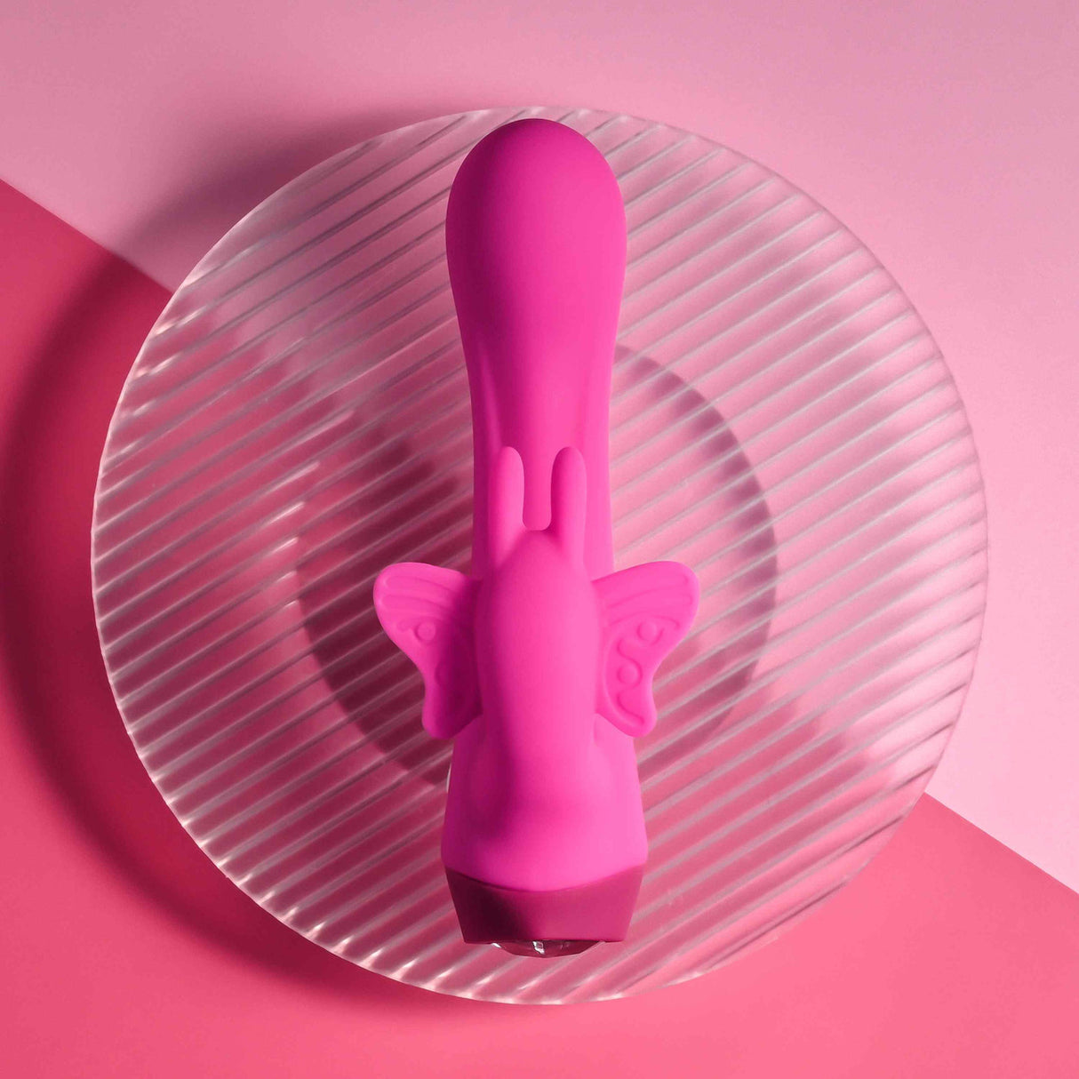 SELOPA - Butterfly Love Rechargeable Rabbit Vibrator (Pink)