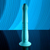 Evolved - Bunny Hop Suction-Base Thrusting Rabbit Vibrator (Blue)