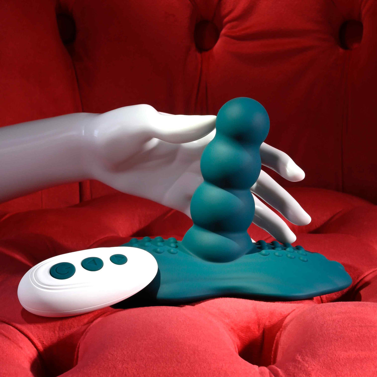 Playboy - Have A Seat Remote-Controlled Ride-On Vibrator (Green)