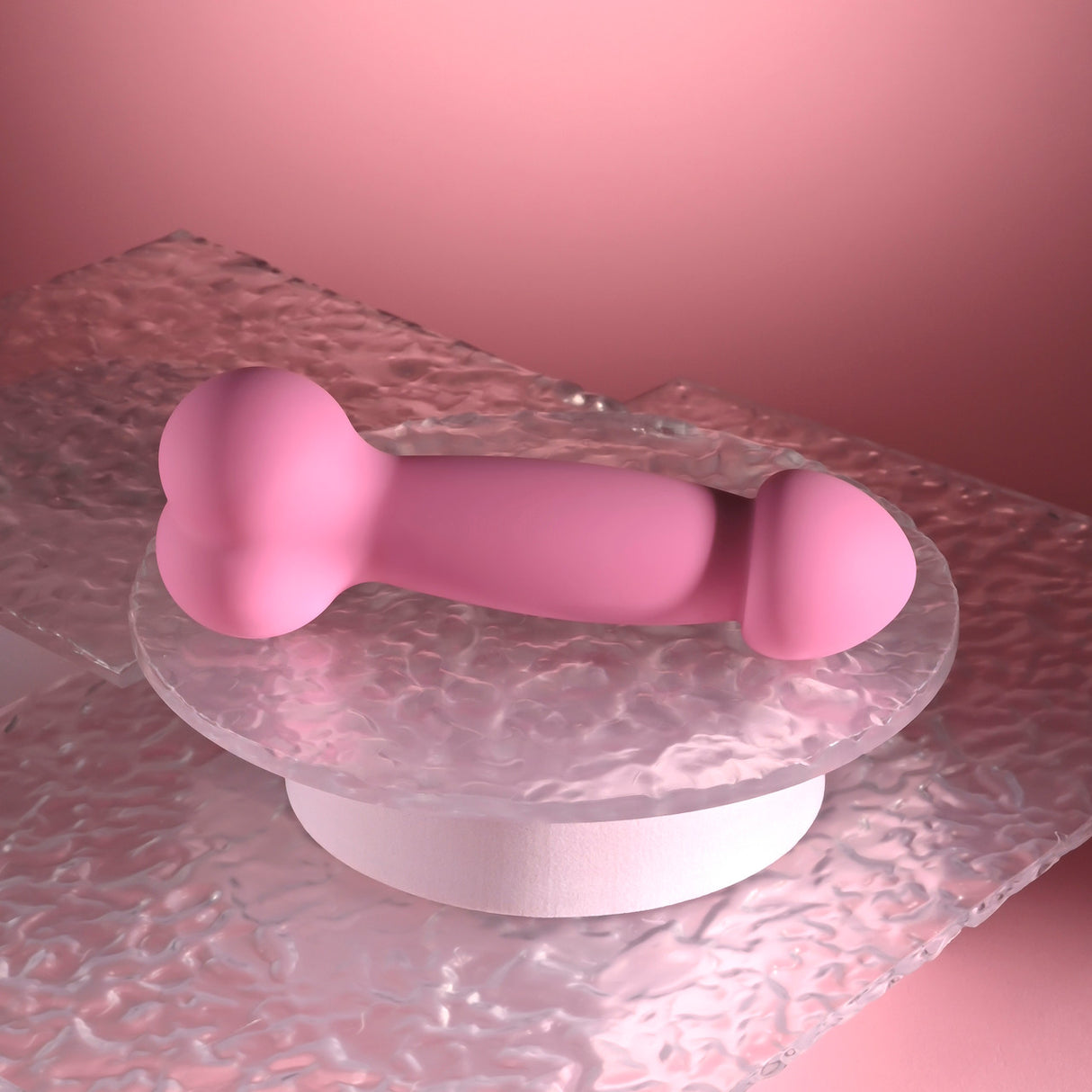 SELOPA - Penggetar Dildo Realistik Boleh Dicas Semula yang Agak Gila (Merah Jambu)