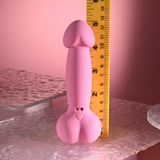 SELOPA - Penggetar Dildo Realistik Boleh Dicas Semula yang Agak Gila (Merah Jambu)