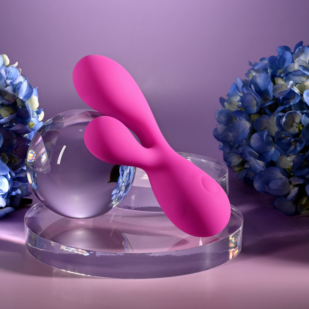 SELOPA - Vibrator Dua Hujung Boleh Dicas Semula My Buddy (Merah Jambu)
