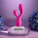 SELOPA - Vibrator Dua Hujung Boleh Dicas Semula My Buddy (Merah Jambu)