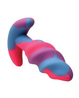 XR Brands - Creature Cocks Unicorn Swirl Silicone Anal Plug (Purple) - Purple / Small