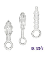 Dr. Tush's - Halo of Pleasure Glass Anal Plug Set - Beige