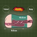 XTC Jepun - Panzer Duo Stroker Onahole Kemasukan Dwi (Pelbagai Warna)