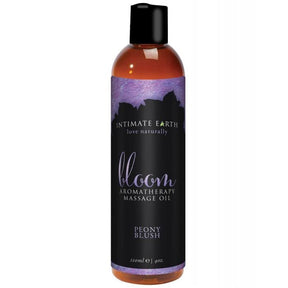 Intimate Earth - Bloom Peony Blush Natural Massage Oil 120 ml IE1049 CherryAffairs