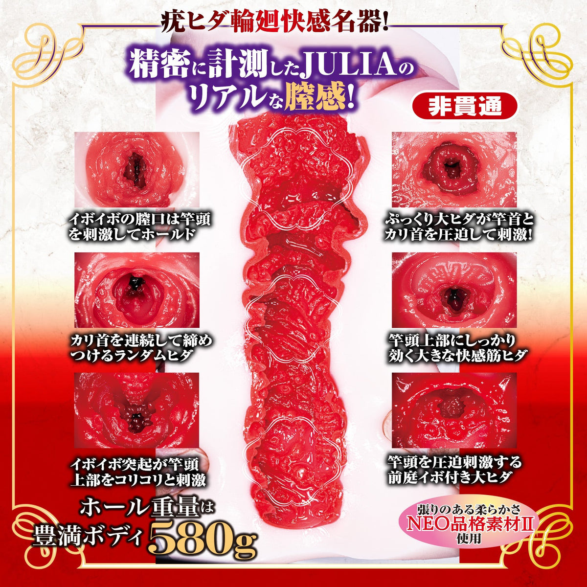 NPG - JULIA Complete Replica Dual Layer Onahole Masturbator – product view 9