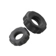 Hunky Junk - Cog Textured Cock Ring Set in Two Sizes – product image