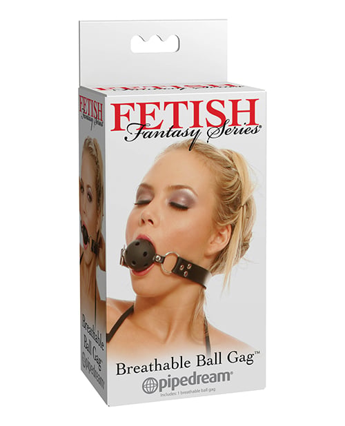 Pipedream - Fetish Fantasy Series Breathable Rubber Ball Gag (Black) – product image