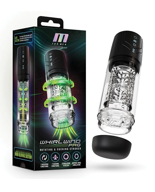 Blush Novelties - M for Men Whirlwind Pro Alat Melancap Automatik (Hitam)