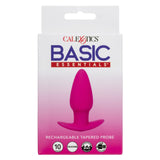 CalExotics - Basic Essentials Rechargeable Tapered Vibrating Probe (Pink) CE2185 CherryAffairs