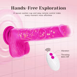 Tracy's Dog - JeliVoy Thrusting Dildo Jellyskin (Rose Red)