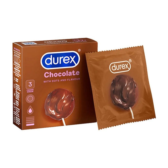 Durex - Kondom Berperisa Coklat dengan Titik Bertekstur