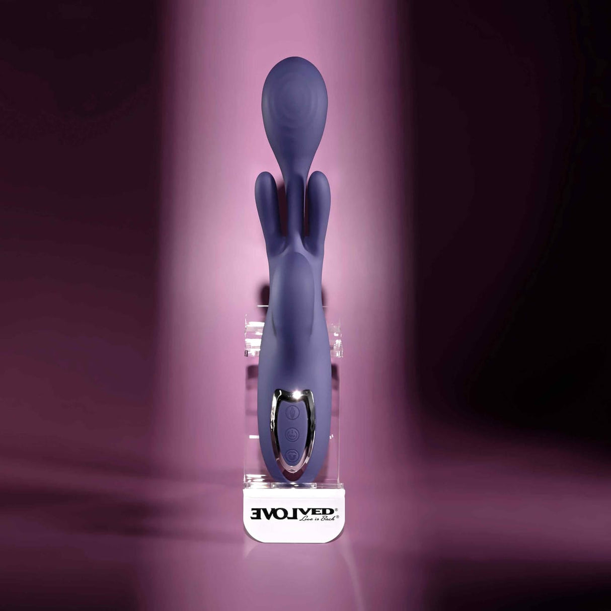 Evolved - Bow Down Rechargeable Rabbit Vibrator (Purple) EV1217 CherryAffairs