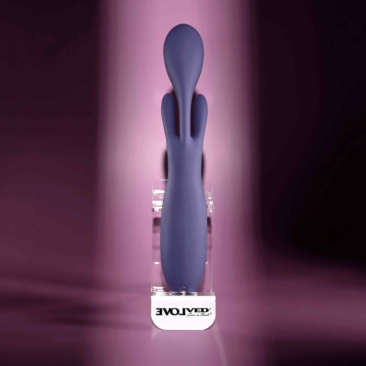 Evolved - Bow Down Rechargeable Rabbit Vibrator (Purple) EV1217 CherryAffairs