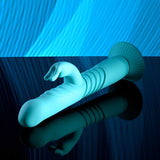 Evolved - Bunny Hop Suction-Base Thrusting Rabbit Vibrator (Blue) EV1215 CherryAffairs