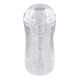 Evolved - Gender X Double Fantasy Stroker Masturbator with Vibrating Cock Ring (Clear) EV1095 CherryAffairs
