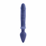 Evolved - Gender X Dual Defender Vibrating Anal Plug and Dildo (Blue) EV1130 CherryAffairs