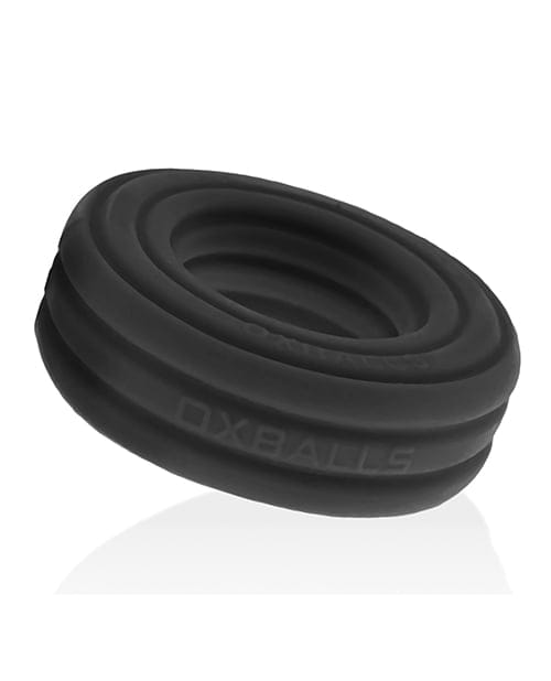 Hunky Junk - Roto Silicone Cock Ring (Black) OX1069 CherryAffairs