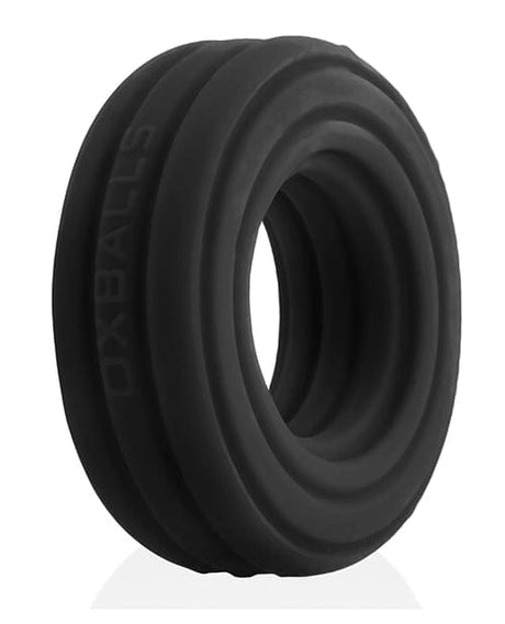 Hunky Junk - Roto Silicone Cock Ring (Black) OX1069 CherryAffairs