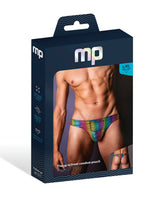 Male Power - Pack & Play Men's Thong with Condom Pouch (Rainbow) CherryAffairs