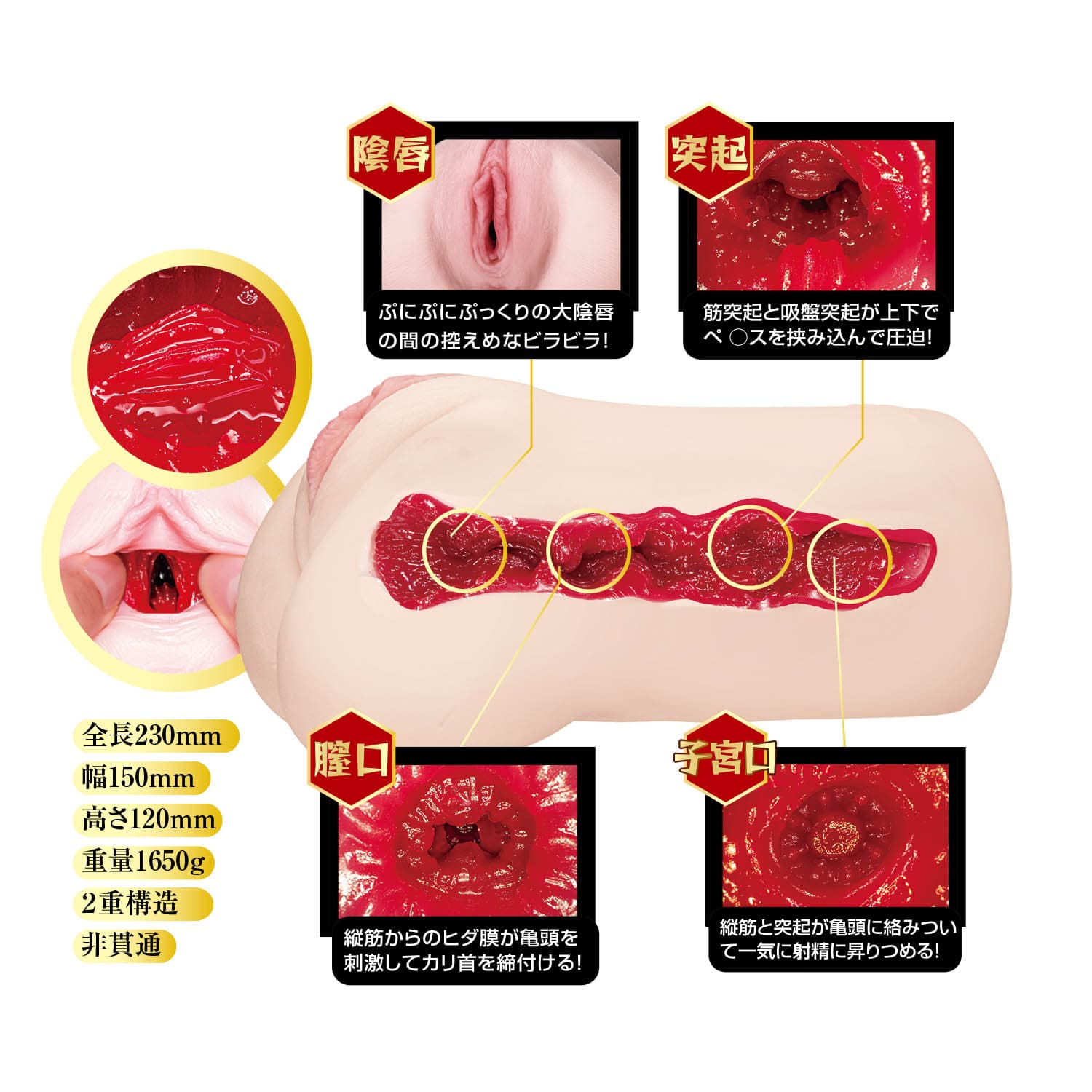 NPG - Proof of a Masterpiece Meiki File No 014 Electric Type Koyoi Konan Onahole Masturbator (Beige) NPG1337 CherryAffairs