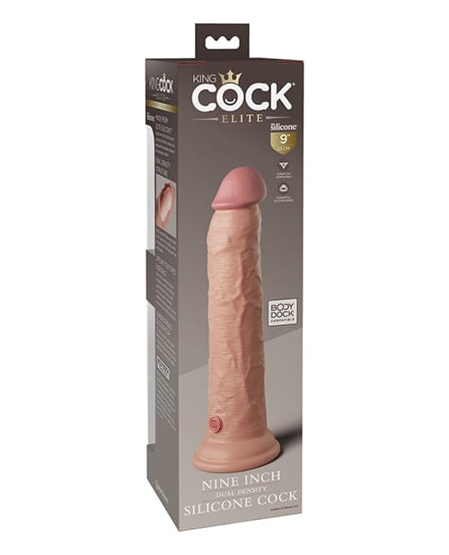 Pipedream - King Cock Elite Dual-Density Silicone Suction Dildo (Beige) CherryAffairs