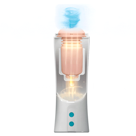 Pretty Love - Aby Automatic Thrusting Masturbator (White) PL1122 CherryAffairs