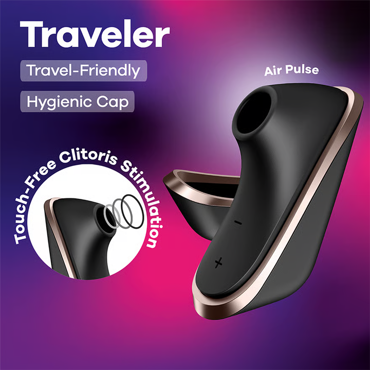 Satisfyer - Pro Traveler Perangsang Udara Klitoris (Hitam)