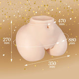 Seiraku Toys - Elegant Girl Premium Realistic 3D Torso Masturbator (Beige) SRT1014 CherryAffairs