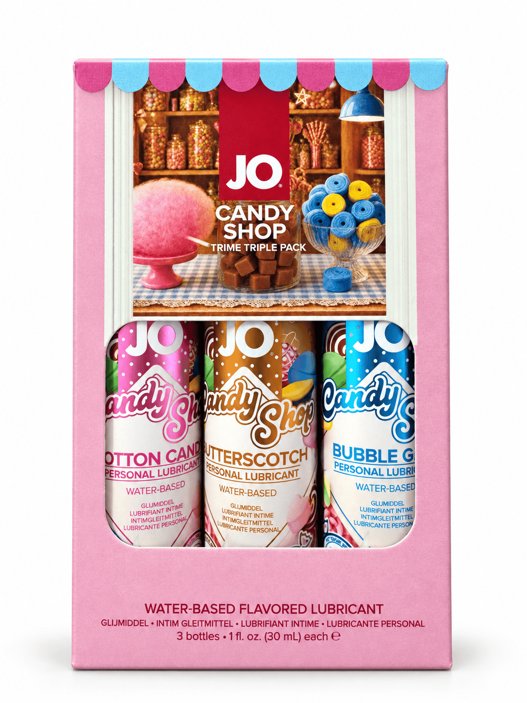 System JO - Tri-Me Candy Shoppe Flavoured Water-Based Lubricant Triple Pack 3 × 30 ml SJ1250 CherryAffairs