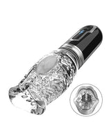The Male Rose - 3 Thrusting, Rotating & Vibrating Oral Masturbator (Black) TMR1002 CherryAffairs