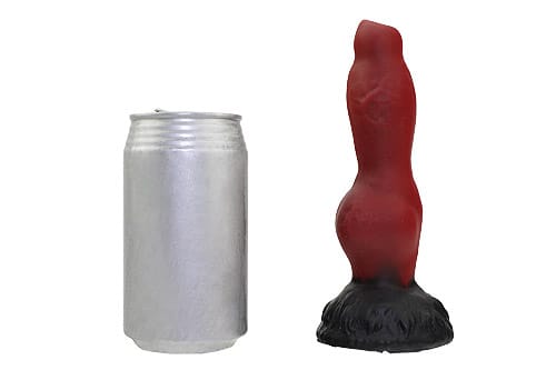 Tomax - Garm Fantasy Silicone Suction Cup Dildo (Wine Red/Black) CherryAffairs