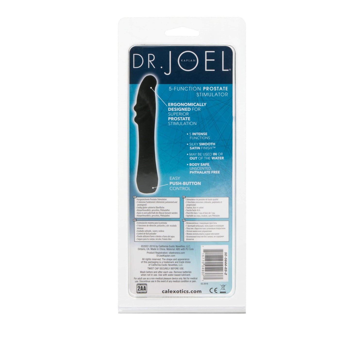 California Exotics - Dr Joel Kaplan 5 Function Prostate Stimulator (Black) CE1848 CherryAffairs