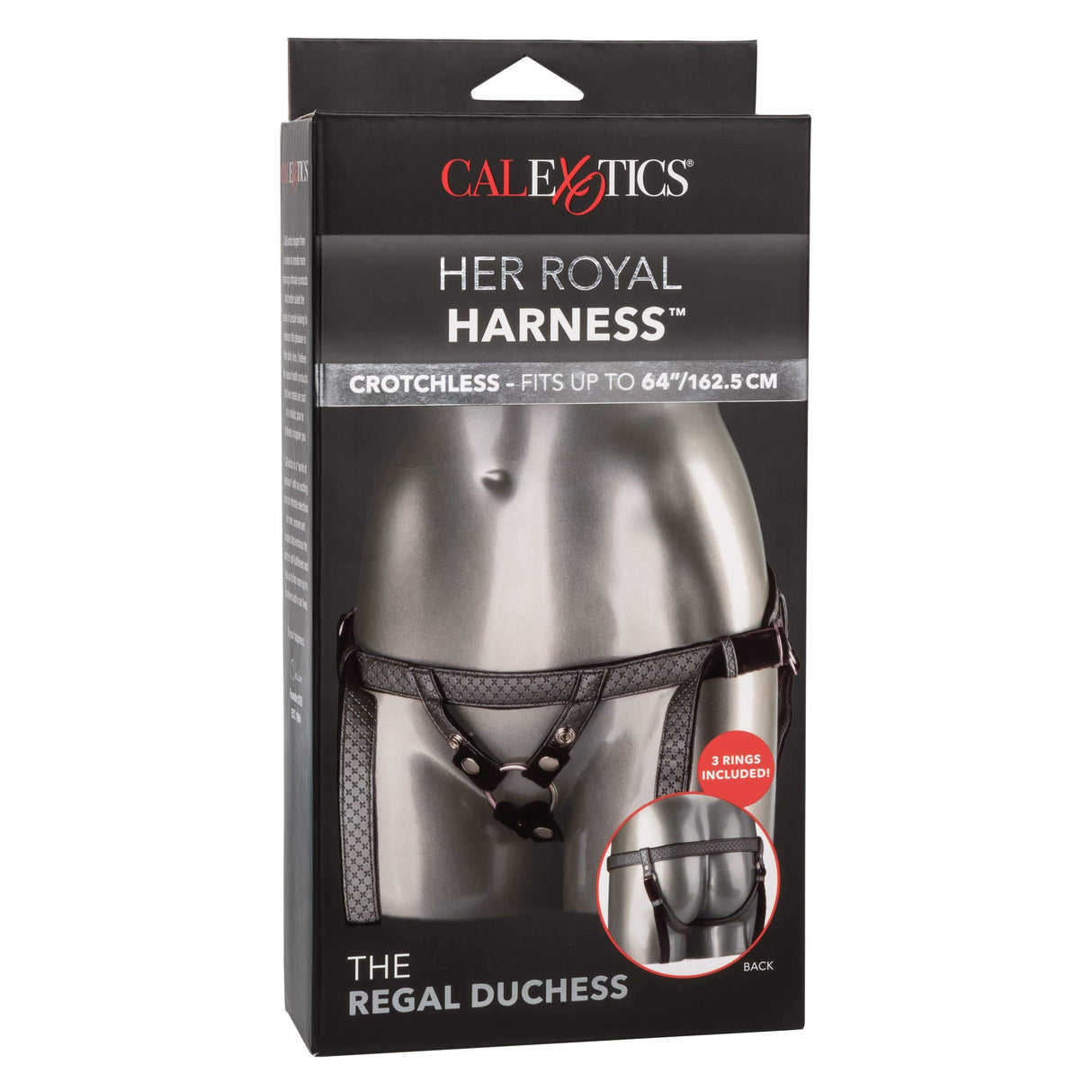 California Exotics - Her Royal Harness The Regal Duchess Strap On (Black)    Strap On w/o Dildo