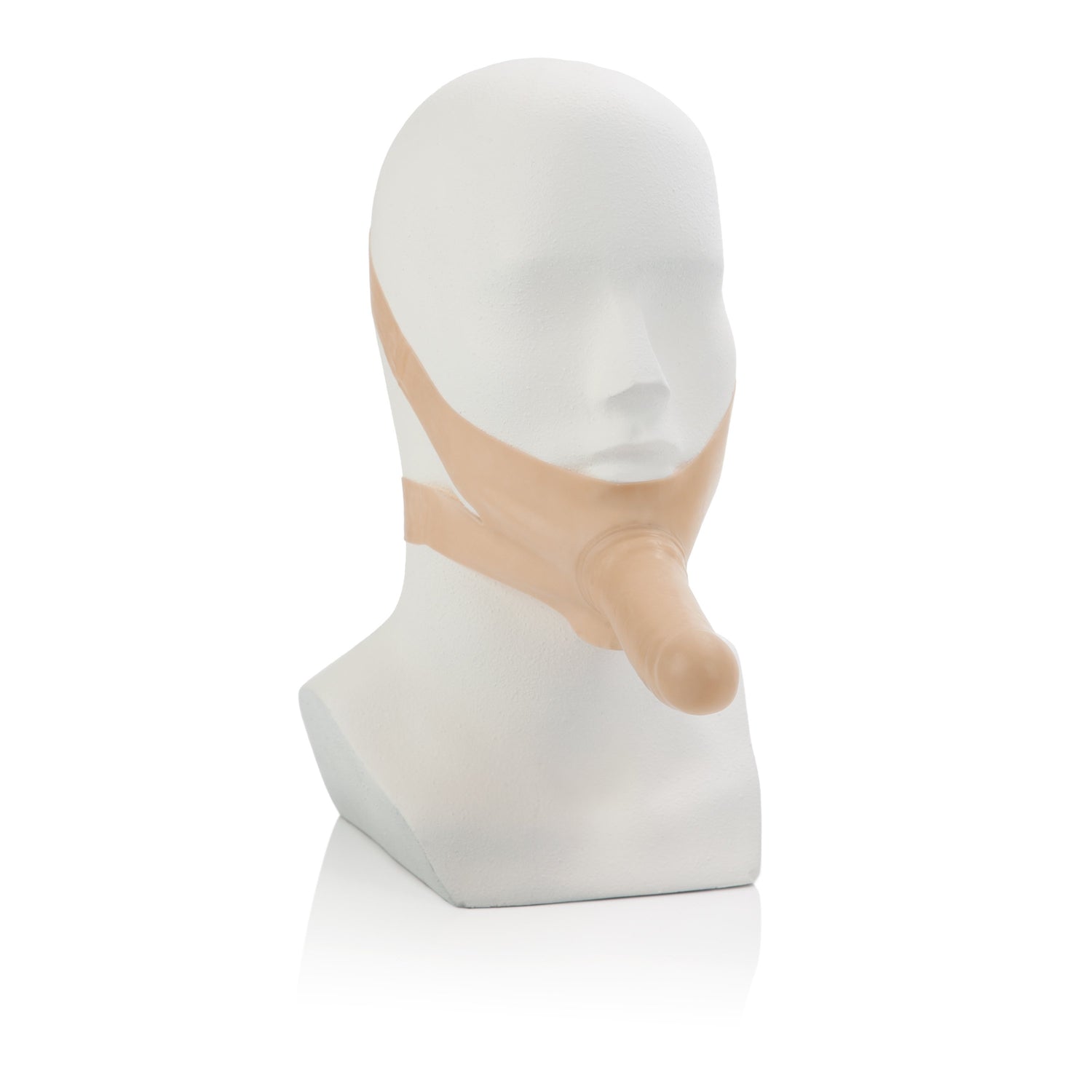California Exotics - The Original Accommodator Latex Dong Mouth Strap On CherryAffairs