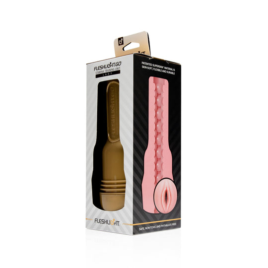 Fleshlight - Unit Latihan Ketahanan Fleshlight GO Masturbator (Beige)