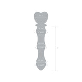 Glas - Sweetheart Glass Dildo 8" (Pink/Clear)    Glass Dildo (Non Vibration)