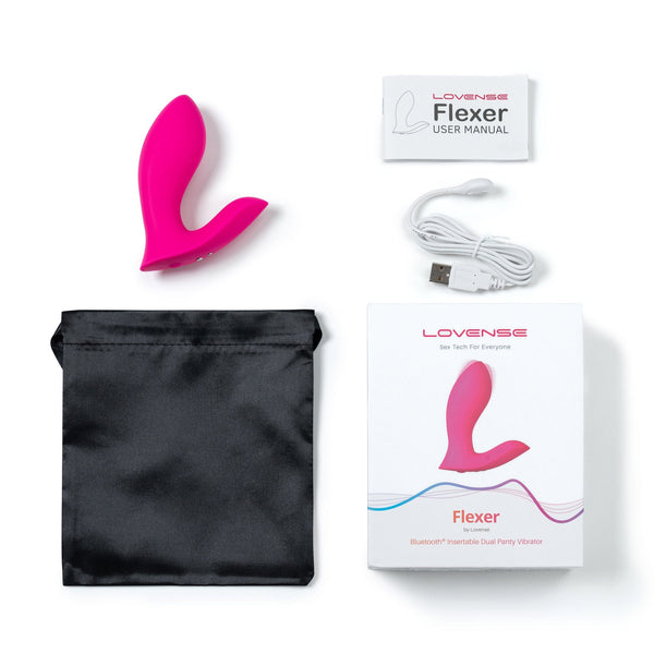 Lovense - Getah Panty Kawalan Aplikasi Flexer (Merah Jambu)