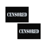 Pastease - Premium Censored Pasties Nipple Covers O/S (Black/White)    Nipple Covers