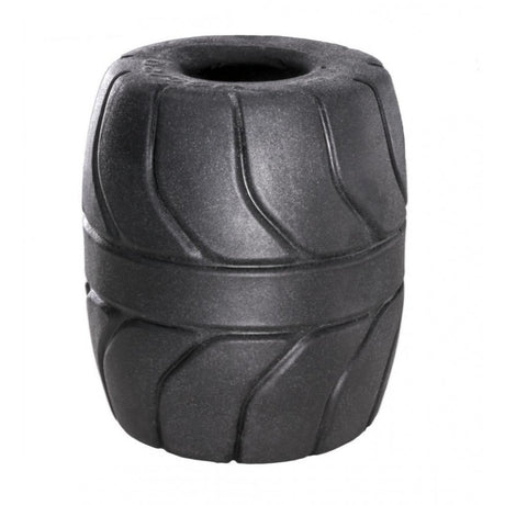 Perfect Fit - Silaskin Ball Stretcher Cock Ring 2.0" (Black) - CherryAffairs.sg