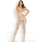 Rene Rofe - Quarter Crochet Net Bodystocking Costume OS (White) RR1396 CherryAffairs