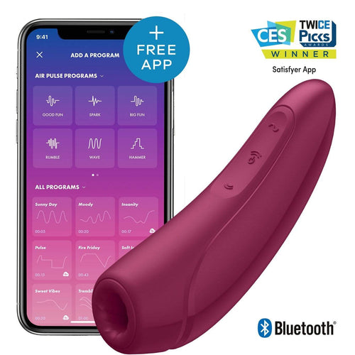 Satisfyer - Curvy 1+ App-Controlled Clitoral Air Stimulator Vibrator