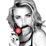 Sex and Mischief - Solid Red Ball Gag - CherryAffairs.sg