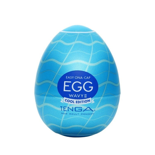 Tenga - Telur Masturbator Bergelombang Edisi Sejuk 2 (Biru)